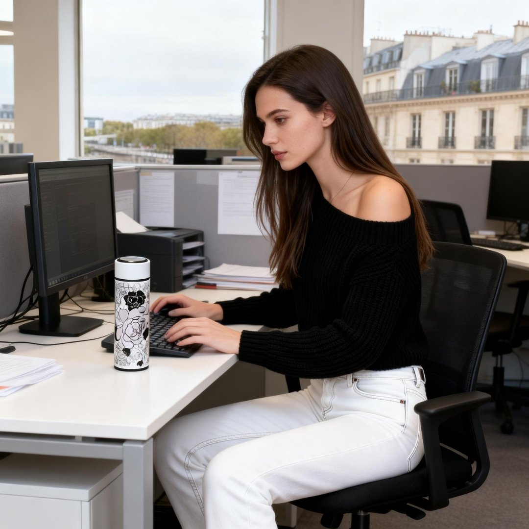 Classy and Fabulous Peony Vacuum Bottle (360ml)