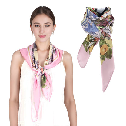 Wonderful Adventure Dream Pink Silky Scarf (90cm)