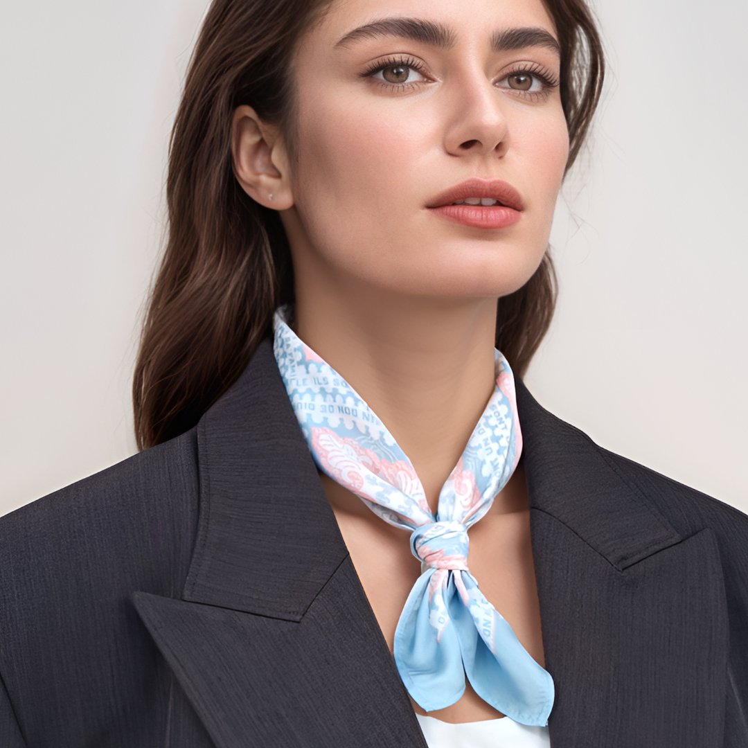 Boho Paisley Chic  Silky Scarf (45cm)