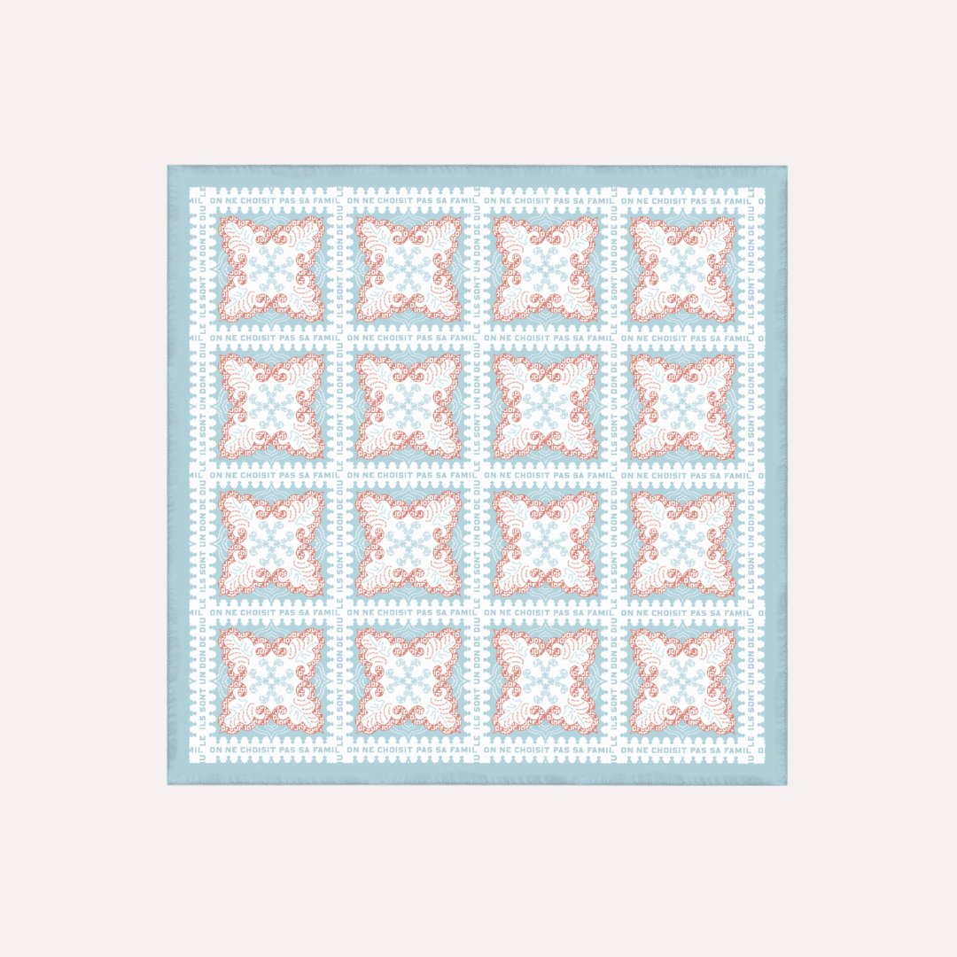 Boho Paisley Chic  Silky Scarf (45cm)