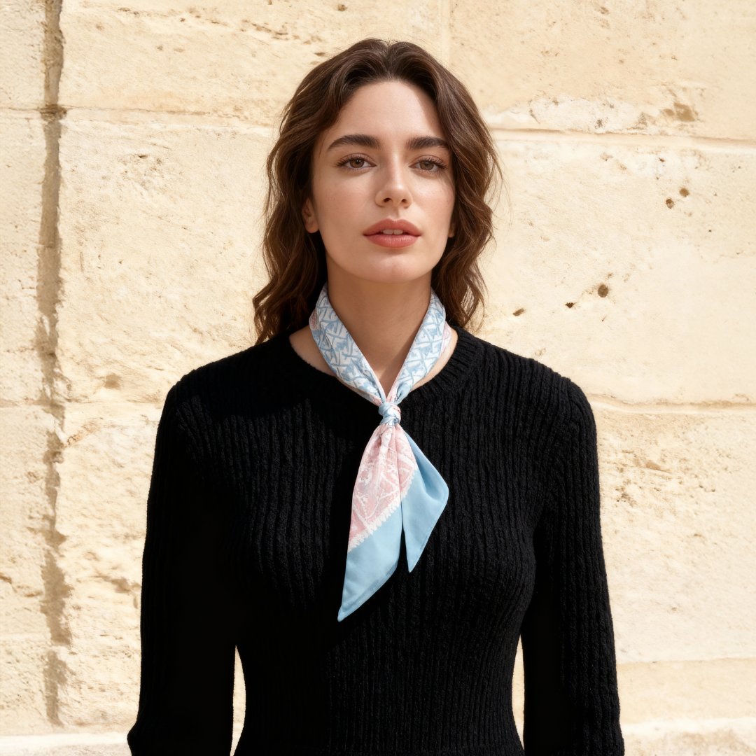 Boho Paisley Chic Samarkand  Twilly Silky Scarf (85cm)