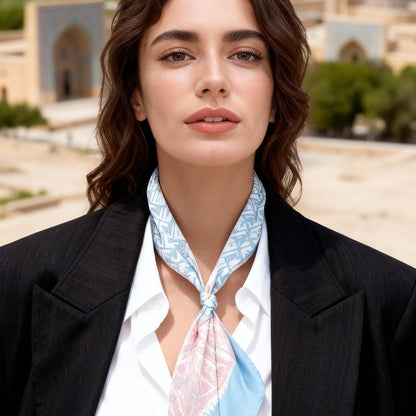 Boho Paisley Chic Samarkand  Twilly Silky Scarf (85cm)