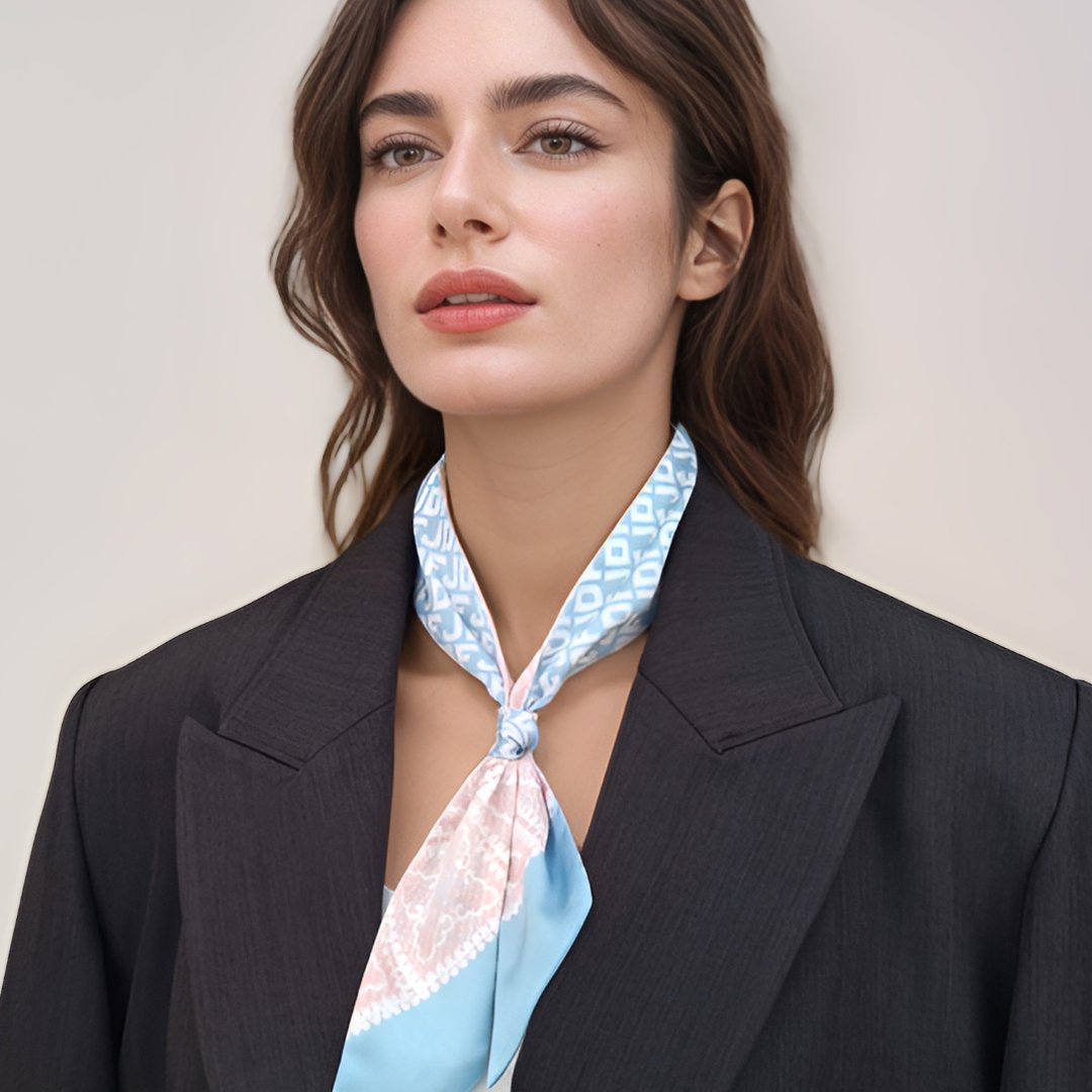 Boho Paisley Chic Samarkand  Twilly Silky Scarf (85cm)