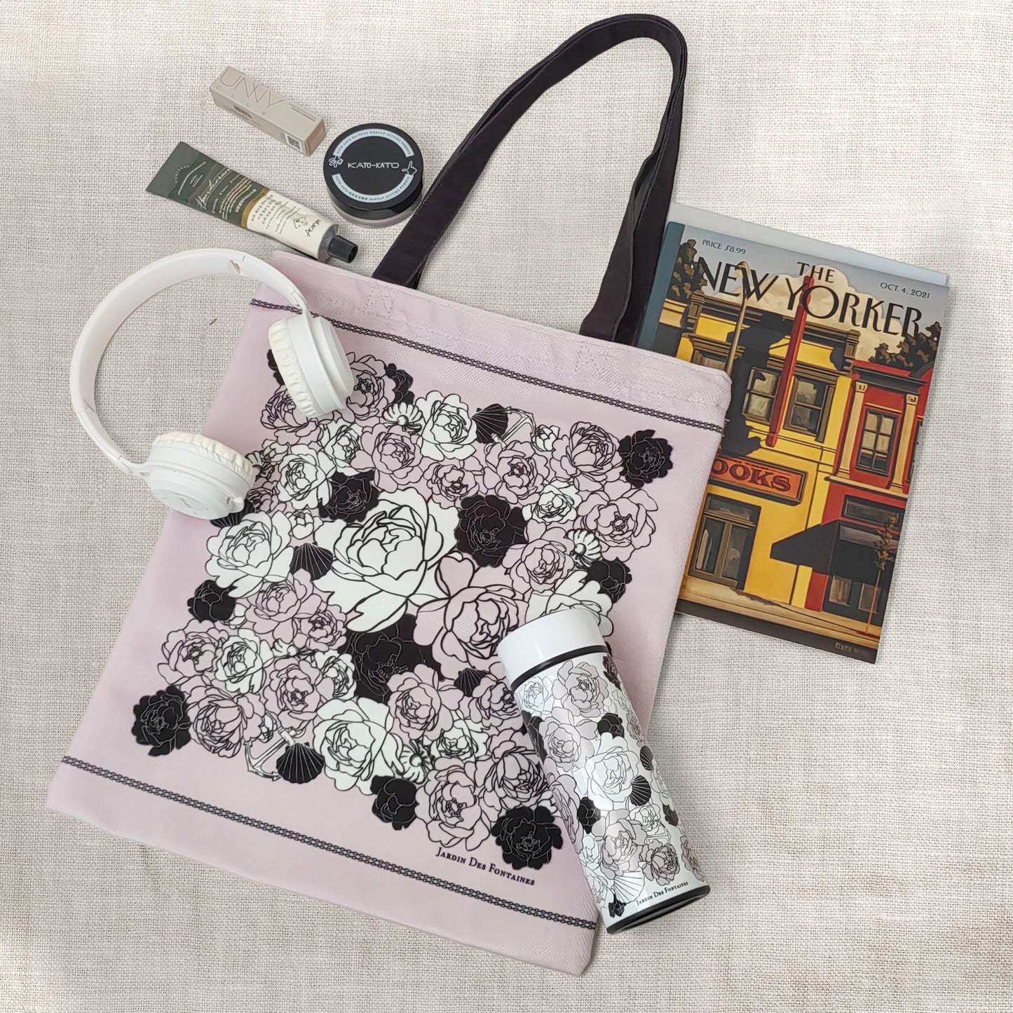 Classy and Fabulous Peony Tote Bag