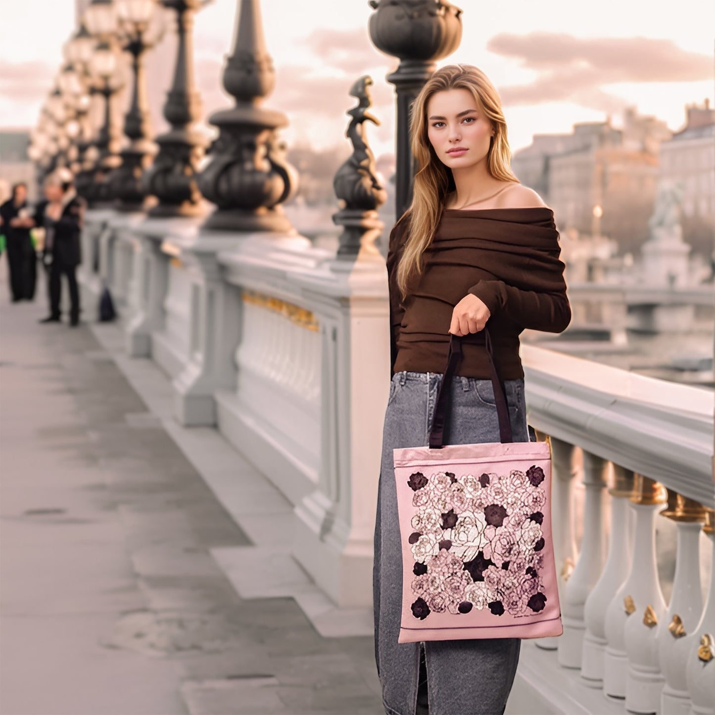 Classy and Fabulous Peony Tote Bag