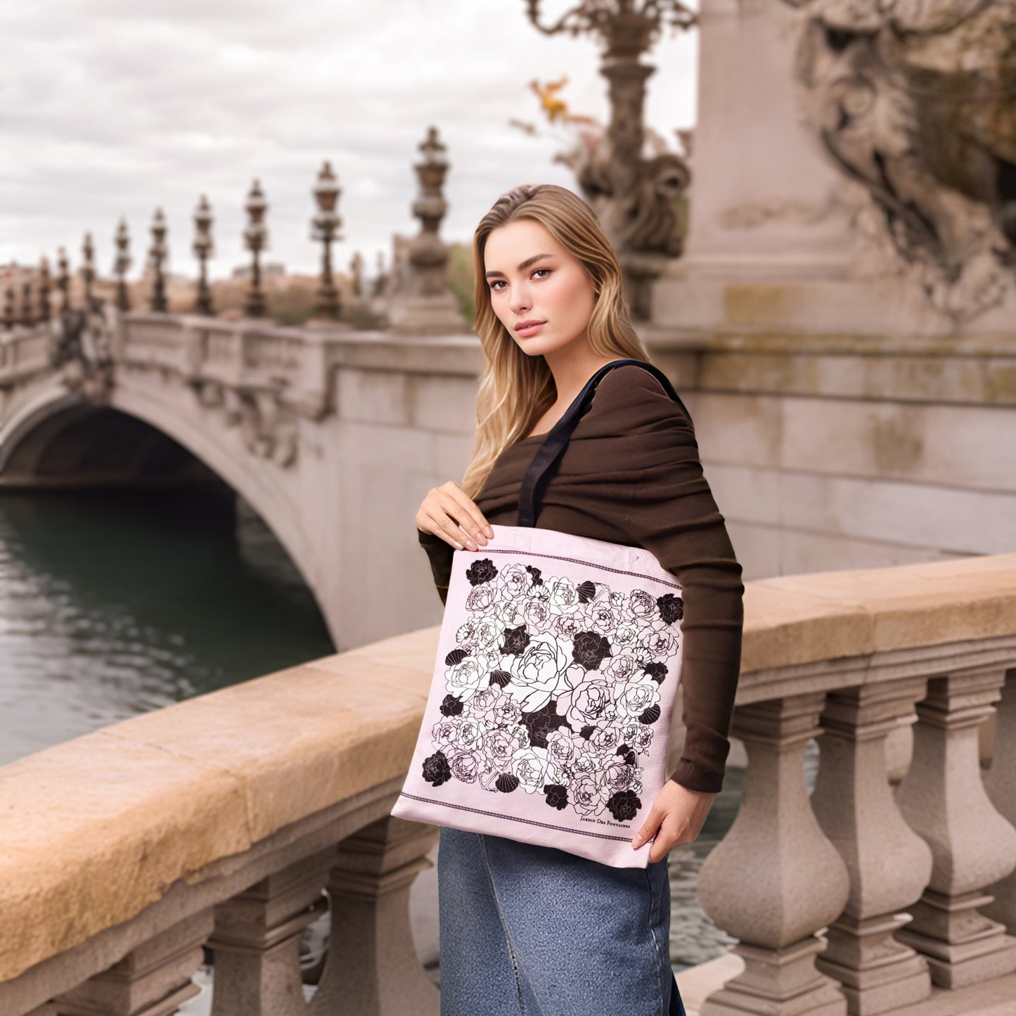 Classy and Fabulous Peony Tote Bag