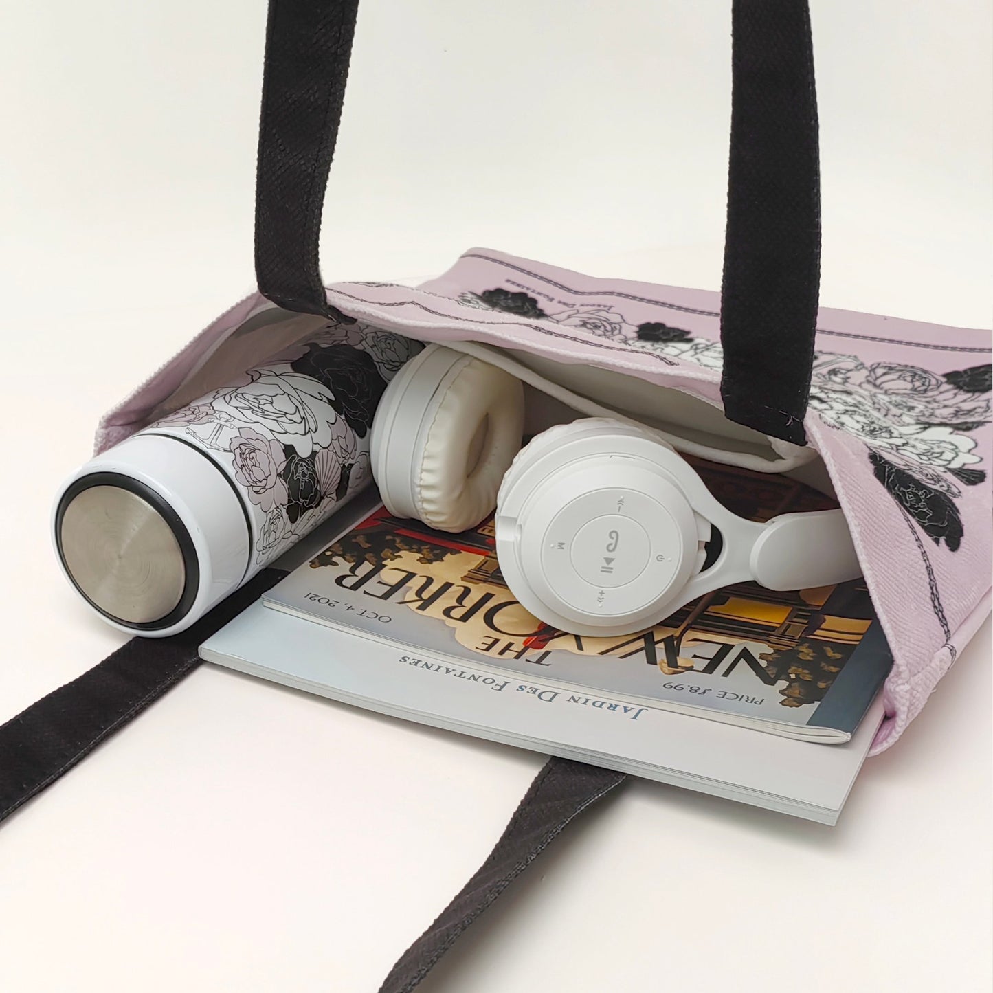 Classy and Fabulous Peony Tote Bag