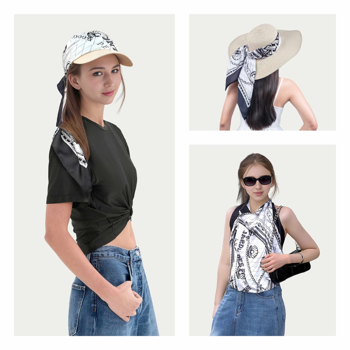 Classy and Fabulous Anchor Silky Scarf (90cm)