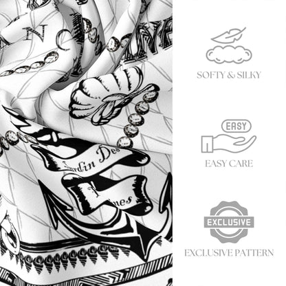 Classy and Fabulous Anchor Silky Scarf (90cm)