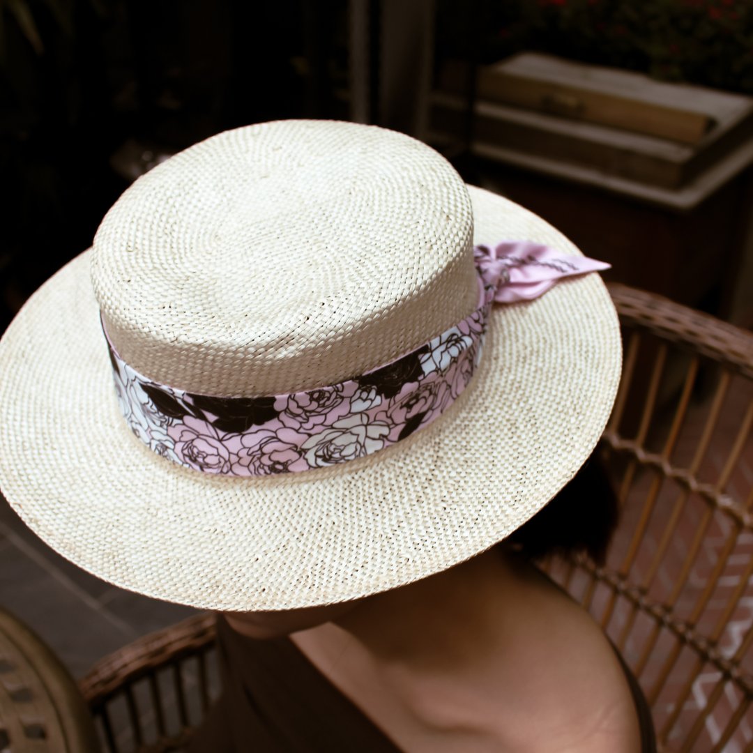 Classy and Fabulous Dutch Peony Twilly Silky Scarf (85cm)