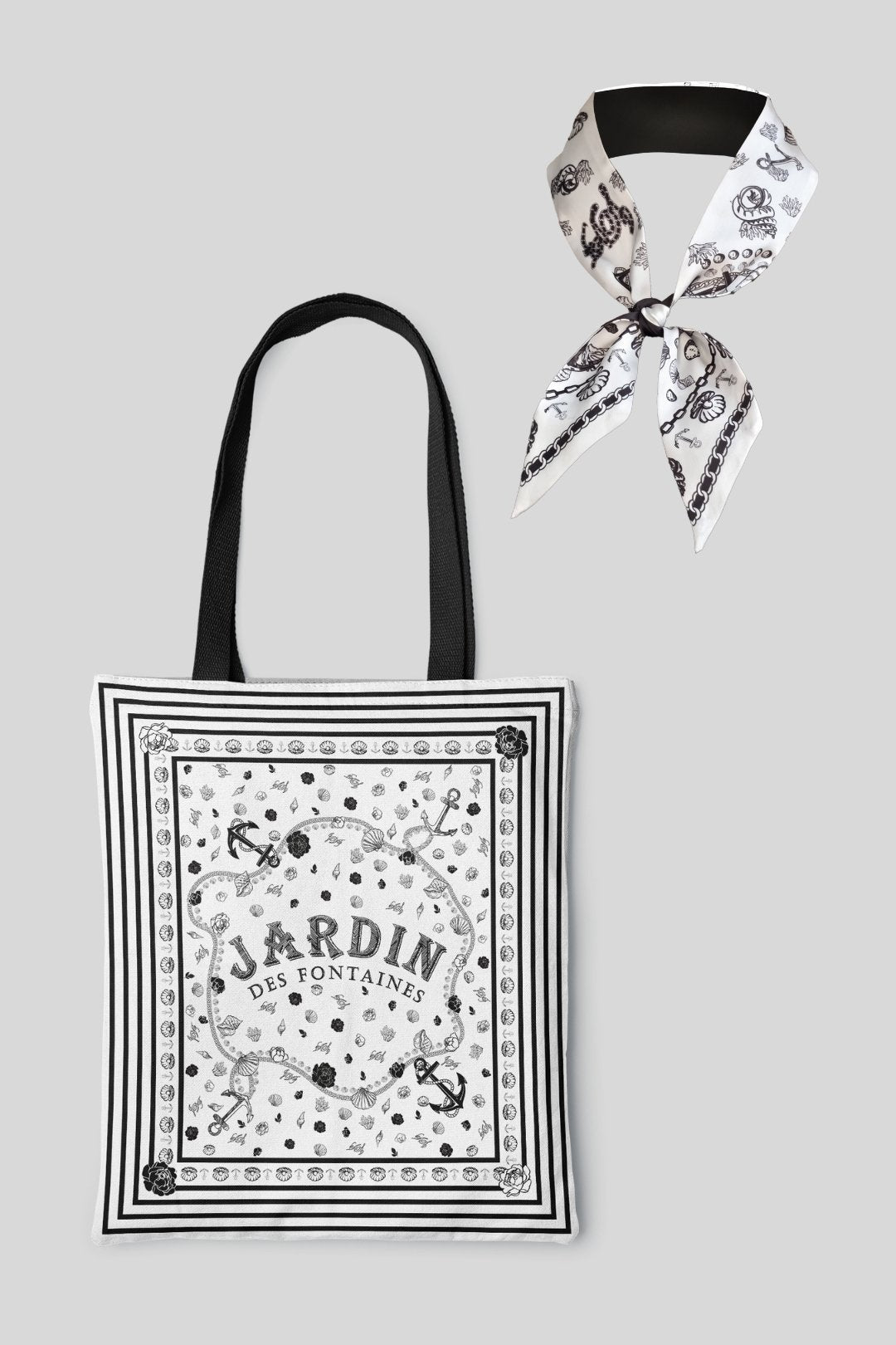 Pet & Owner Twinning Outfits  | Classy and Fabulous Scarf & Tote Bag Set