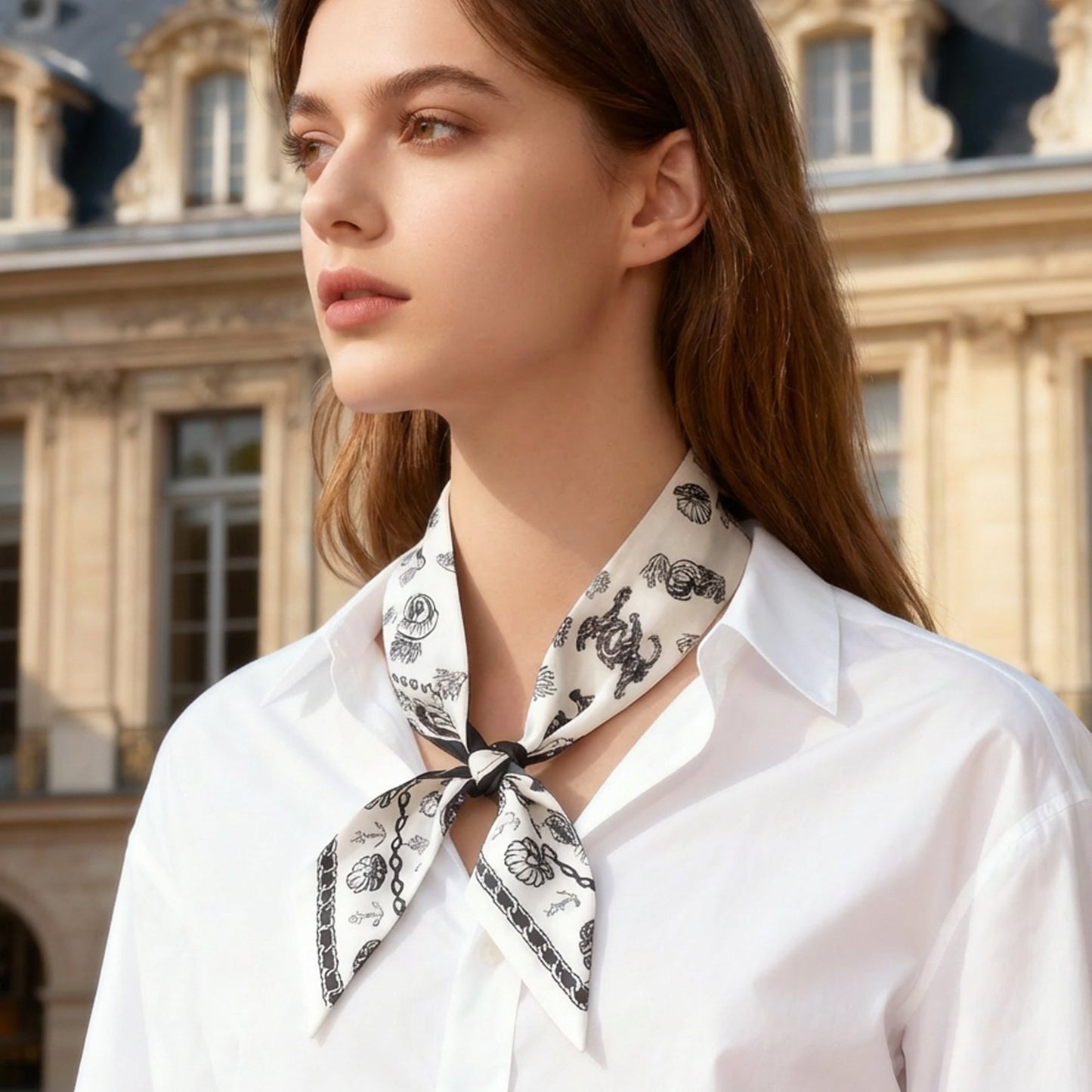 Classy and Fabulous Anchor Twilly Silky Scarf (85cm)