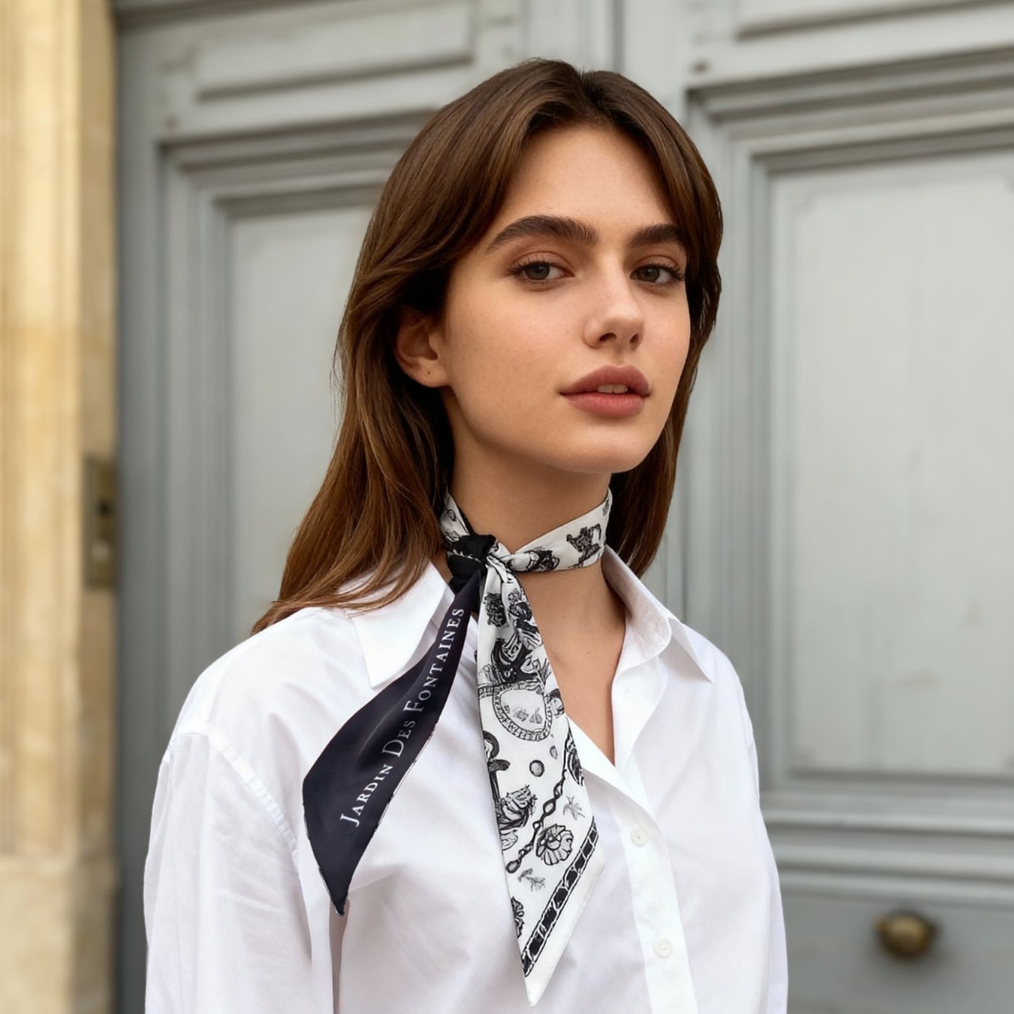 Classy and Fabulous Anchor Twilly Silky Scarf (85cm)