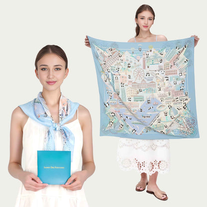 Lion Rock Silky Scarf (90cm)