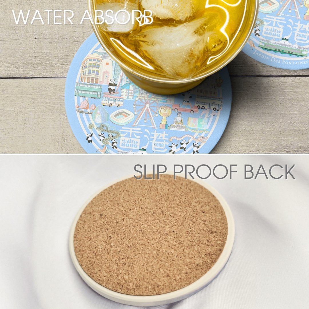 Lion Rock Ceramic Coaster