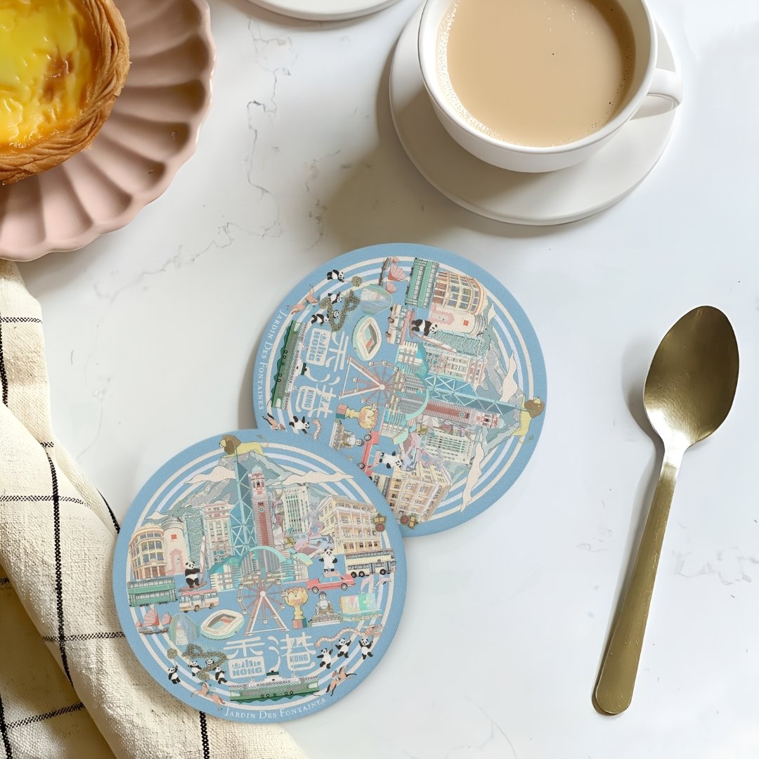 Lion Rock Ceramic Coaster