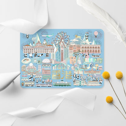 Lion Rock Hot Stamping Postcard