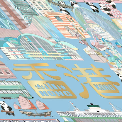 Lion Rock Hot Stamping Postcard