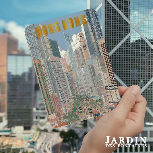 City View Hot Stamping Postcard