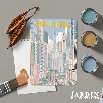 City View Hot Stamping Postcard