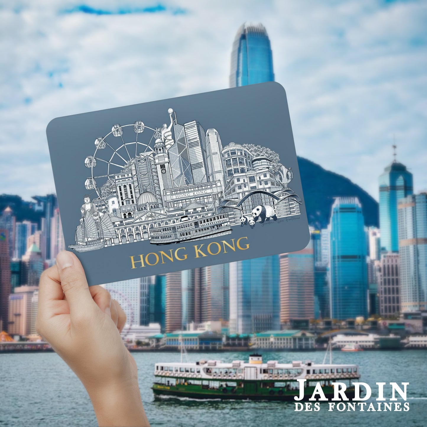 City Tales Hot Stamping Postcard