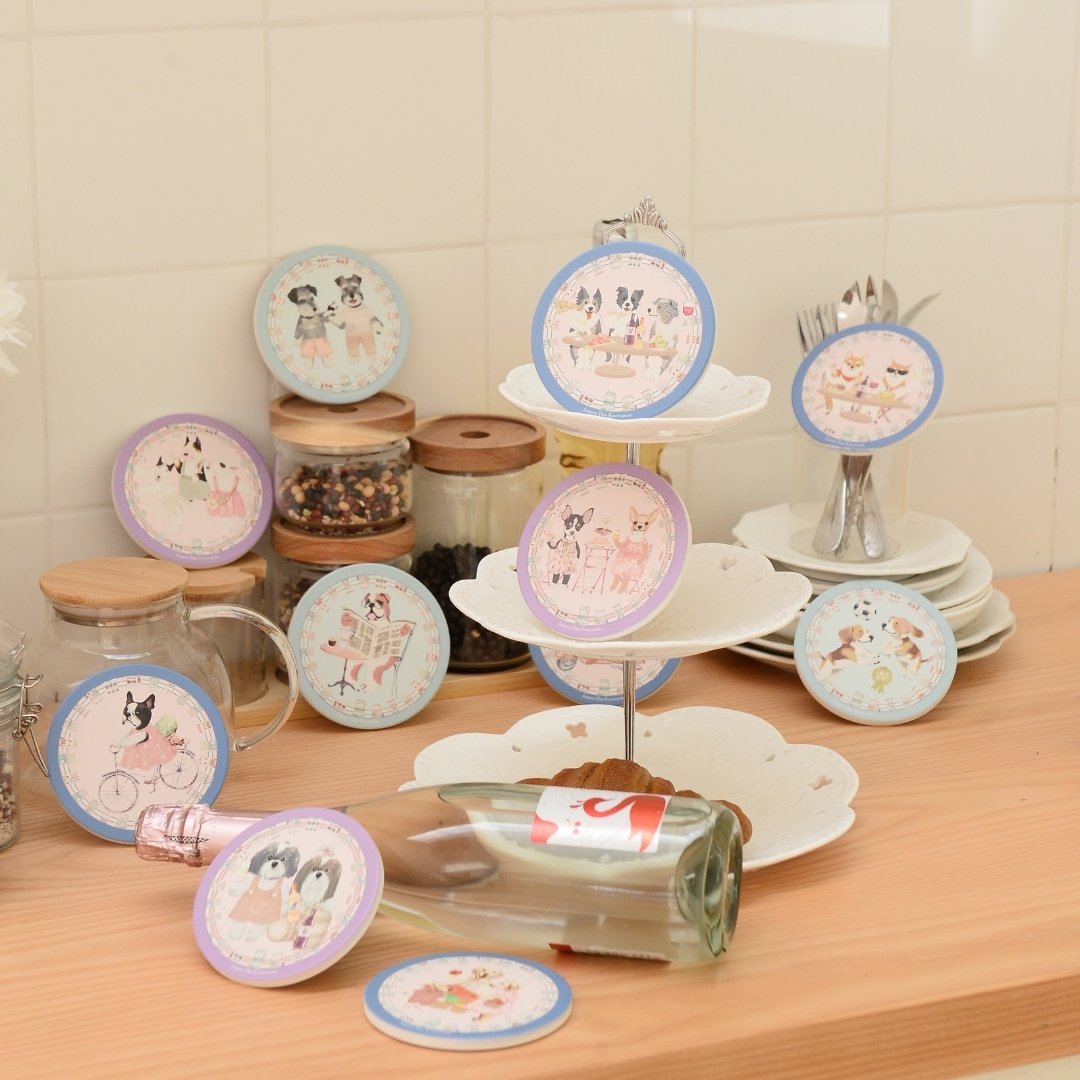 Oh My Dog Ceramic Coaster