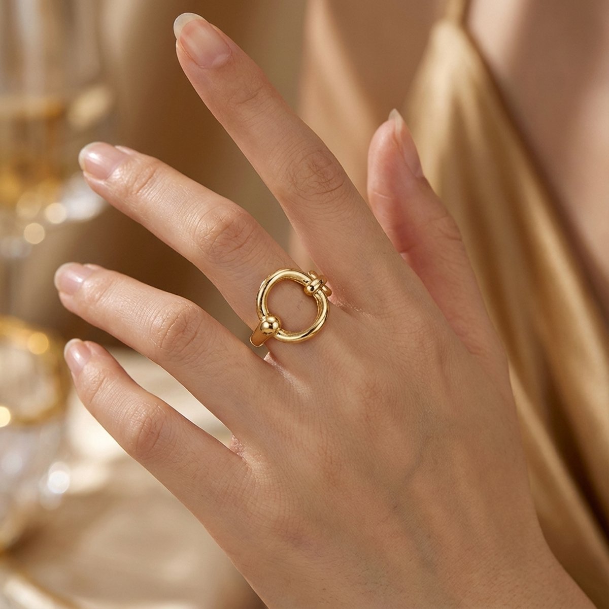 Silken Embrace Helia Scarf Ring