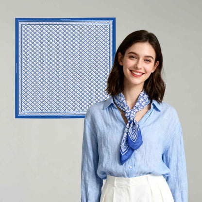 Twinning Outfits | JDF Monogram Victorian Teal Scarf