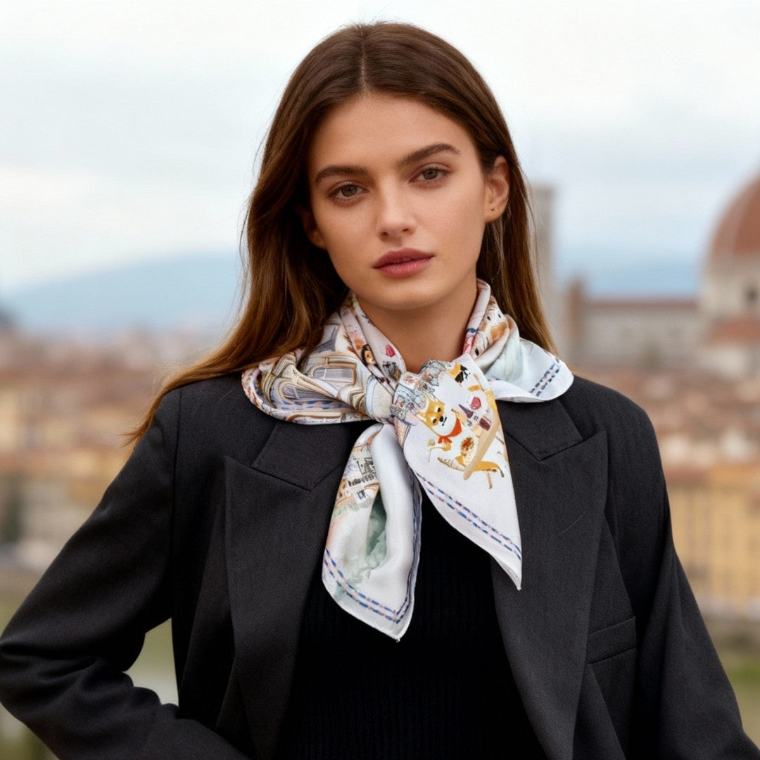 Oh My Dog Florence & Dogs Silky Scarf (60cm)
