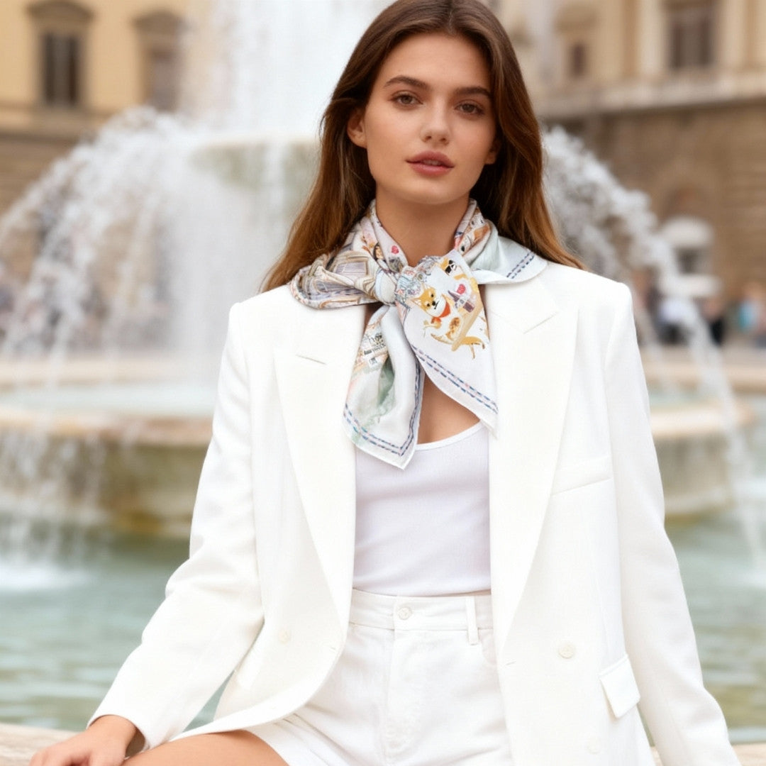 Oh My Dog Florence & Dogs Silky Scarf (60cm)