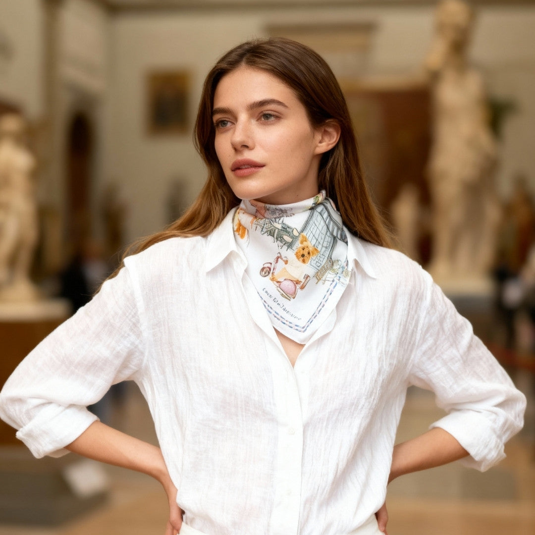 Oh My Dog Florence & Dogs Silky Scarf (60cm)