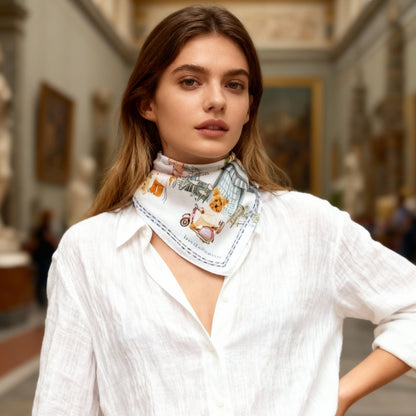 Oh My Dog Florence & Dogs Silky Scarf (60cm)