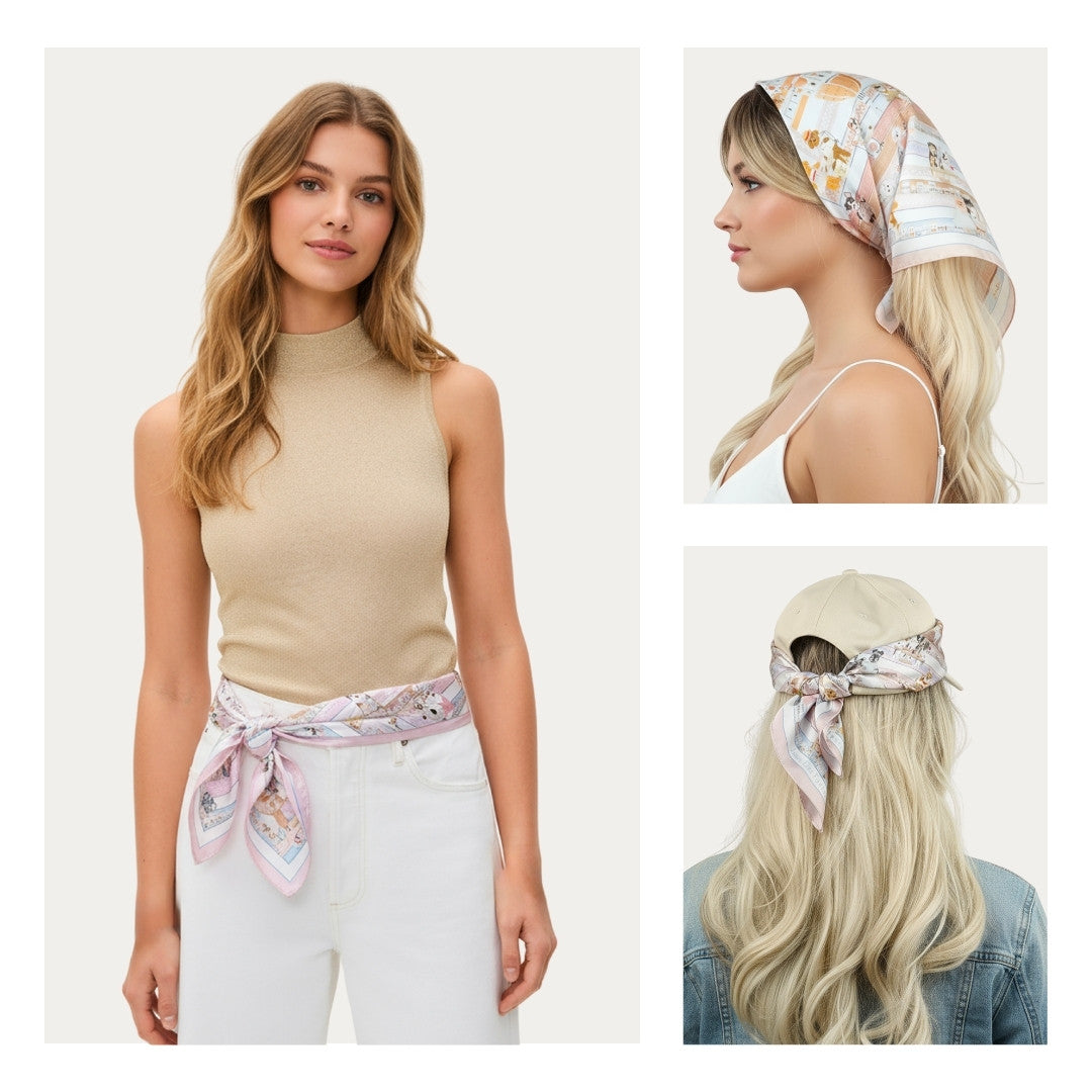 Oh My Dog Piazza Doggie Silky Scarf (60cm)