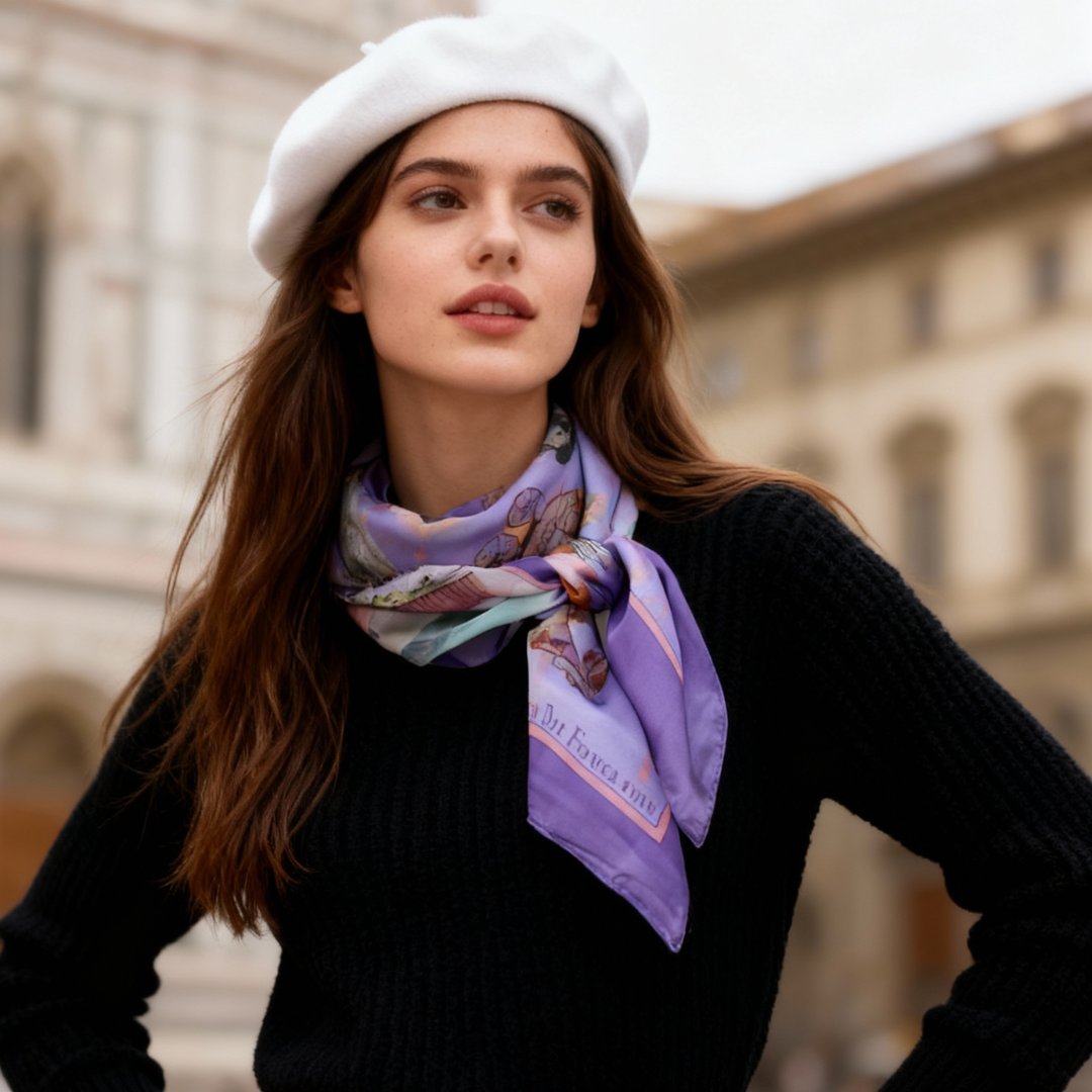 Oh My Dog Florence & Dogs Silky Scarf (90cm)