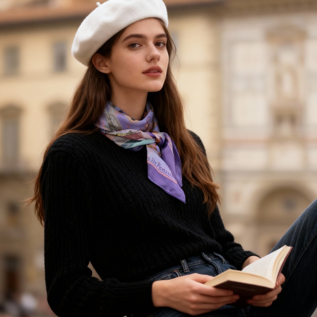 Oh My Dog Florence & Dogs Silky Scarf (90cm)