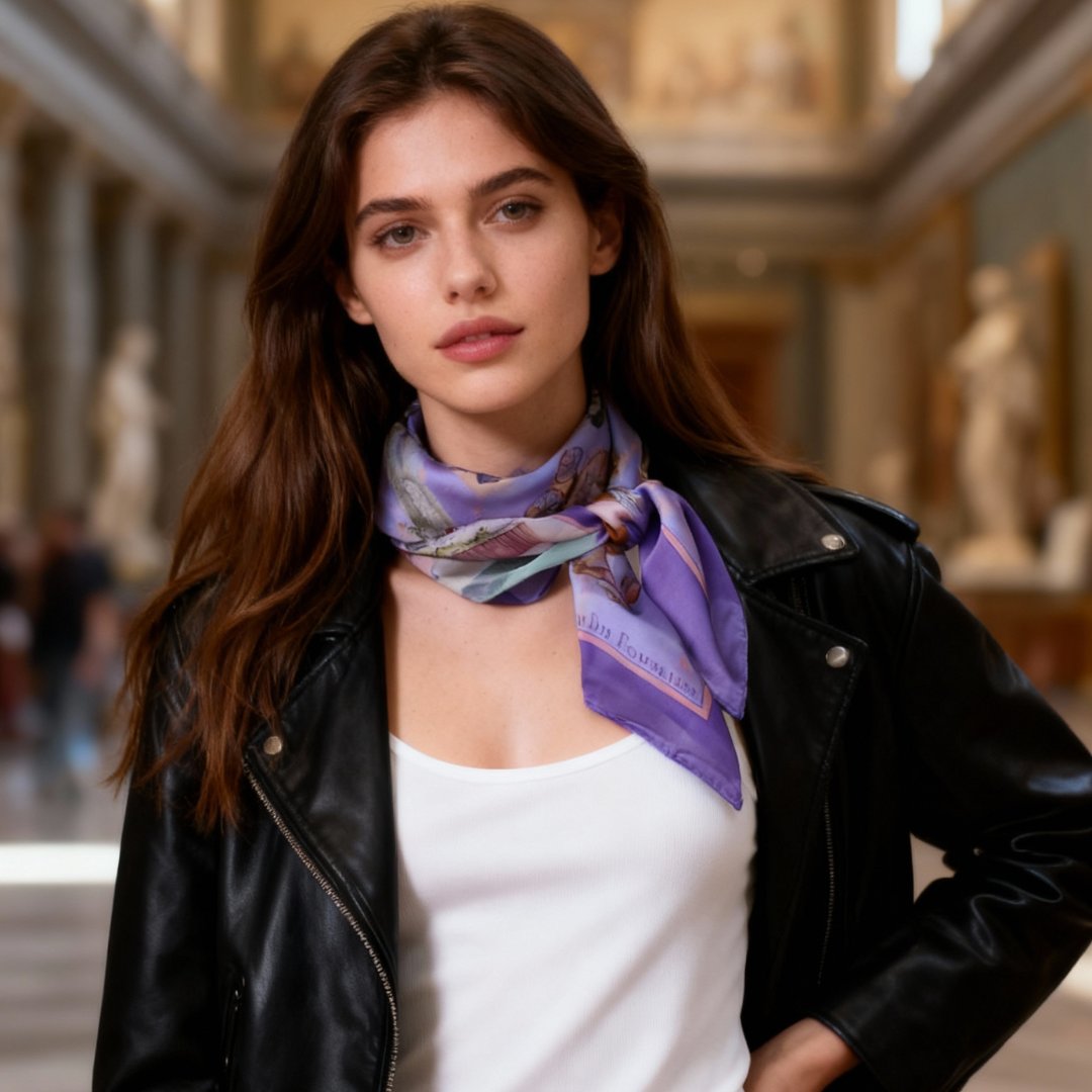 Oh My Dog Florence & Dogs Silky Scarf (90cm)