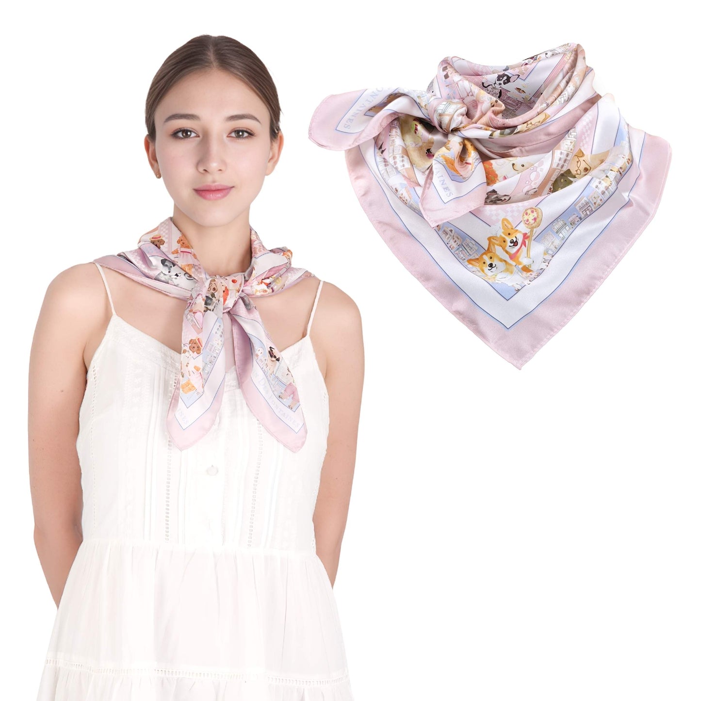 Oh My Dog Piazza Doggie Silky Scarf (90cm)