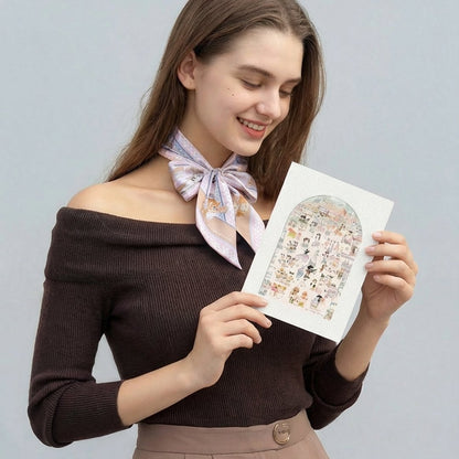 Oh My Dog Twilly Scarf & Wall Art Gift Set