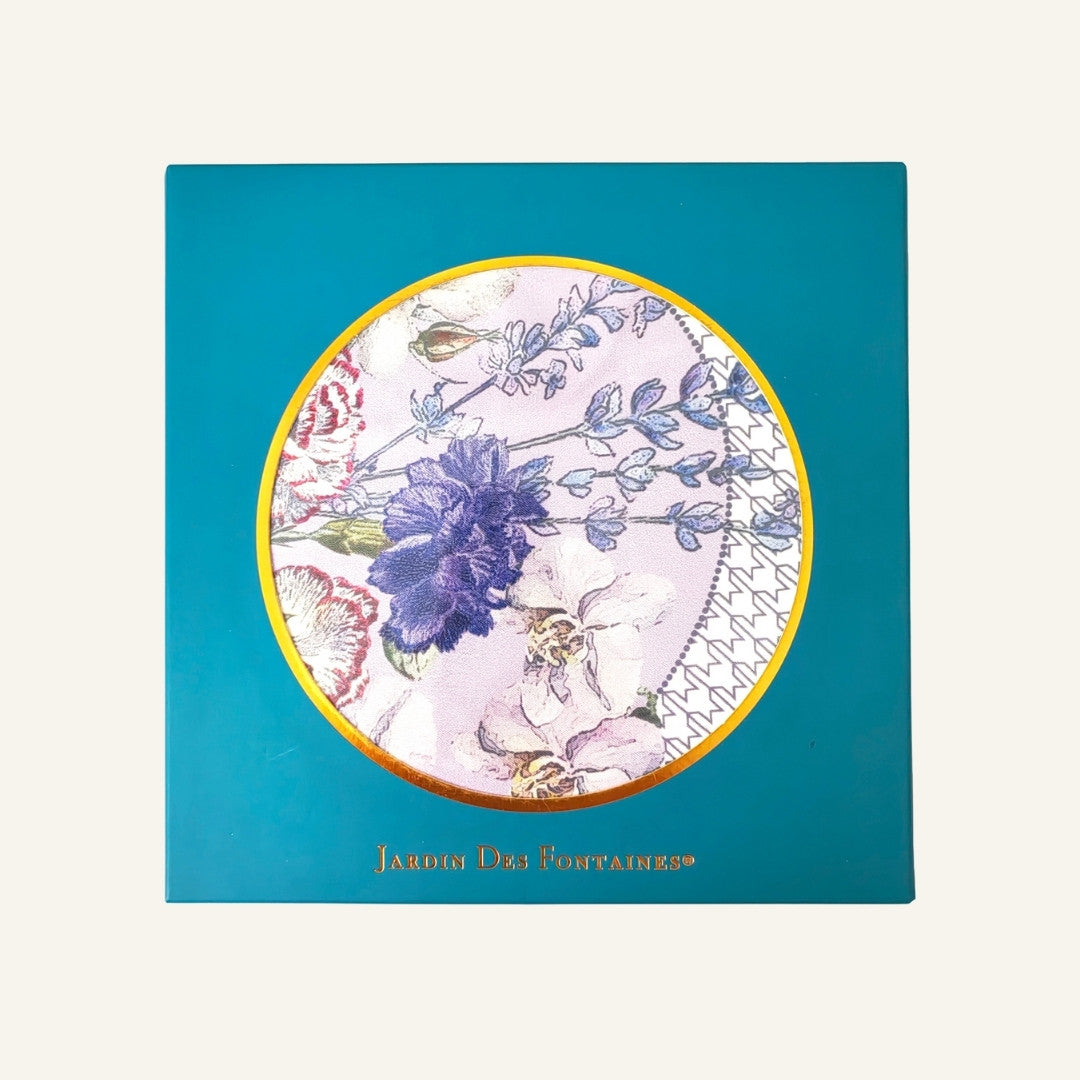 Secret Violet Garden Houndstooth Silky Scarf (60cm)