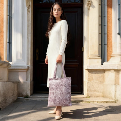 Toile De Jouy Pinkish Gray Tote Bag