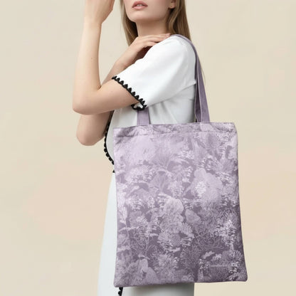 Toile De Jouy Pinkish Gray Tote Bag