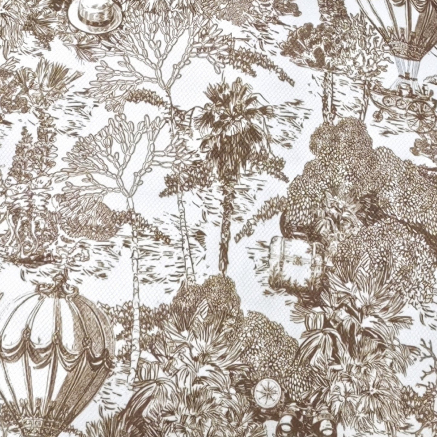 Toile De Jouy Cedar Brown Tote Bag