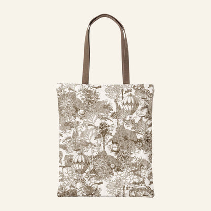 Toile De Jouy Cedar Brown Tote Bag