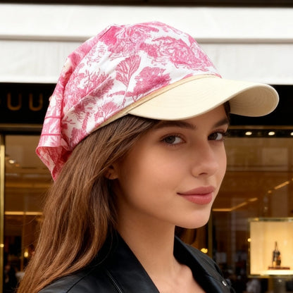 Toile De Jouy Pink Silky Scarf (60cm)