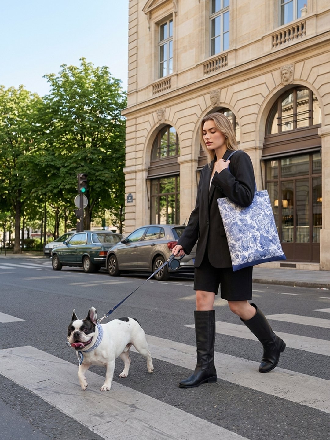 同款造型｜左岸花園長帶荷蘭牡丹絲巾