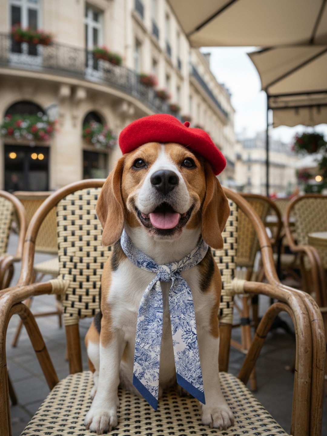 同款造型｜左岸花園長帶荷蘭牡丹絲巾