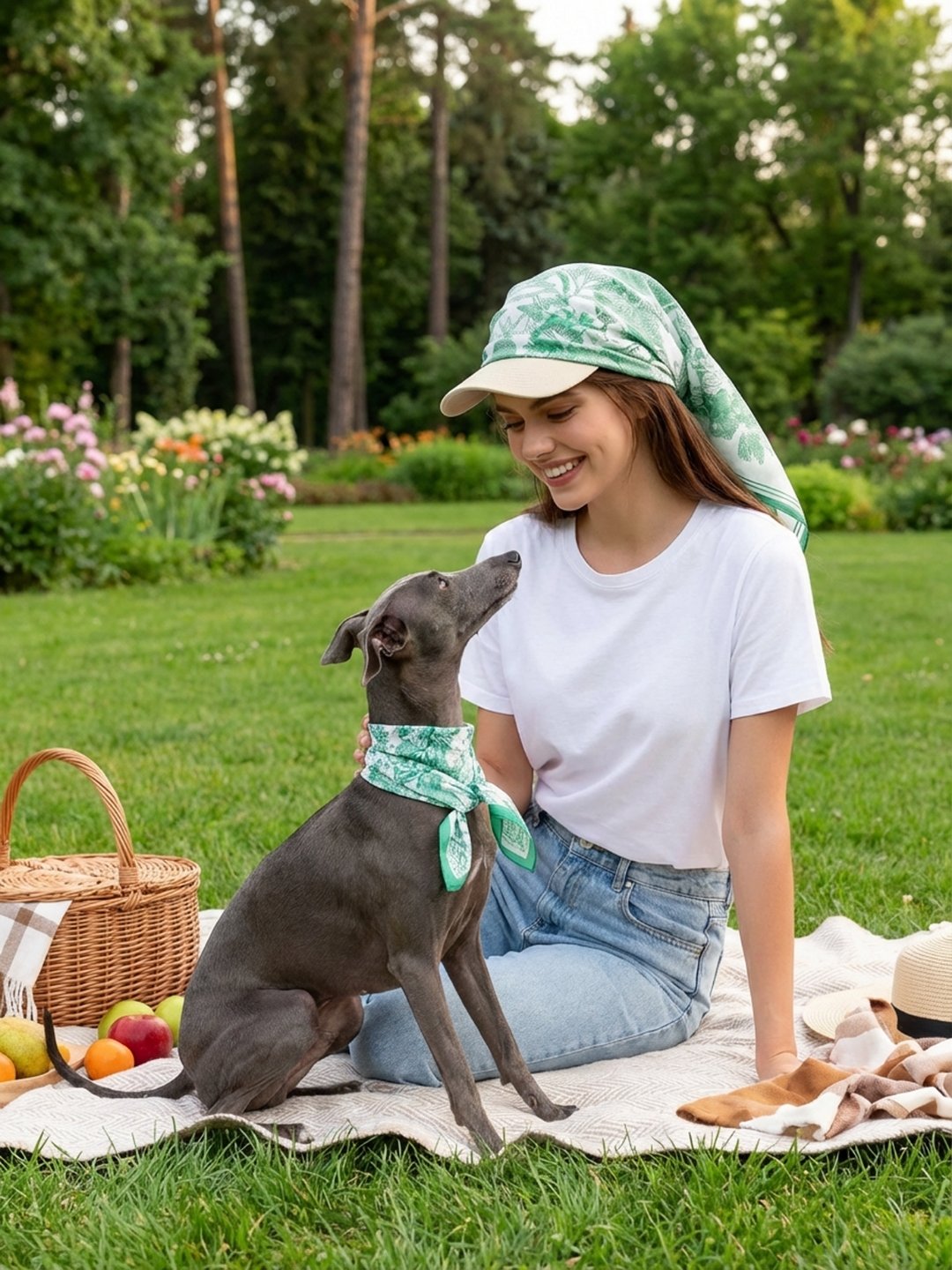 同款造型｜維納斯花園絲巾