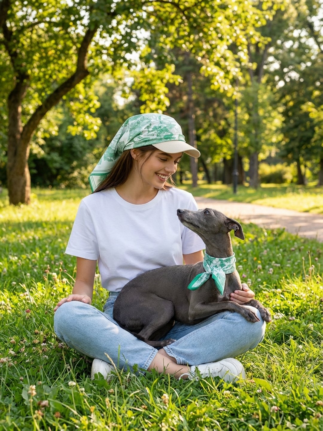 同款造型｜維納斯花園絲巾