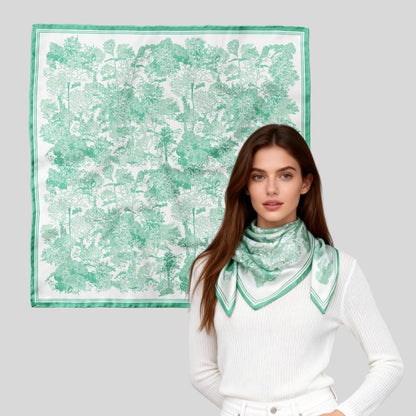 同款造型｜維納斯花園絲巾