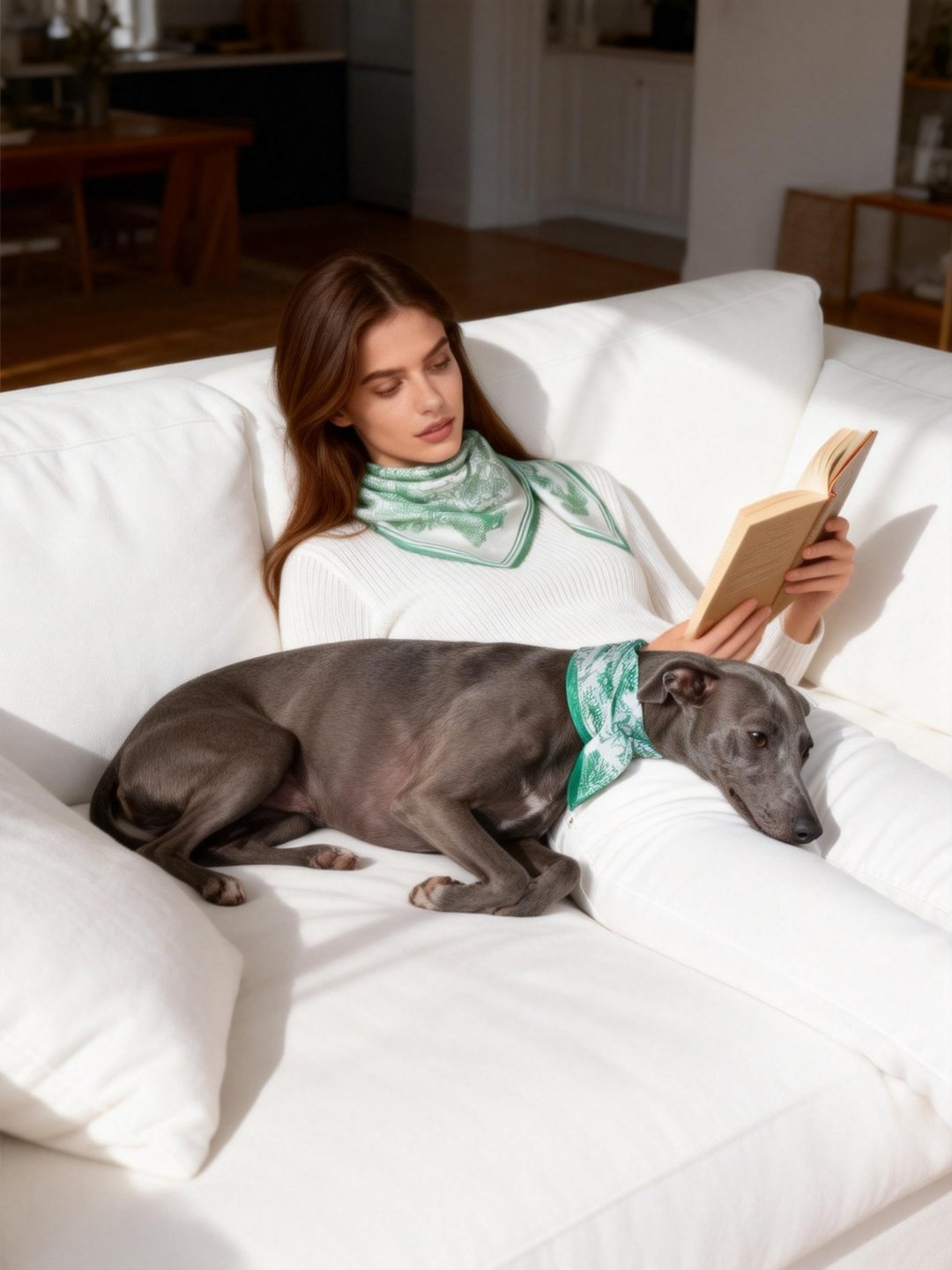 同款造型｜維納斯花園絲巾